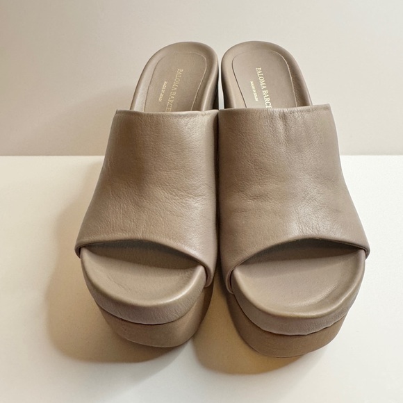 Paloma Barcelo Aliz Women's Tan Wedge Sandals. Size 37 - Picture 2 of 10